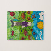 Puzzle: Oogst op Boerderij met jonge boeren Legpuzzel (Horizontaal)