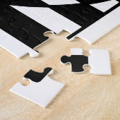 Puzzle Op-Art noir et blanc (Côté)