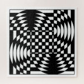 Puzzle Op-Art noir et blanc (Horizontal)