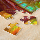 Puzzle Opale de feu iridescente rouge (Côté)
