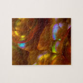 Puzzle Opale de feu orange iridescente (Horizontal)