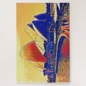 Puzzle Opéra de Sydney vintage, Australie (Vertical)