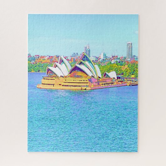 Puzzle Opera House Sydney Vue sur le port Jigsaw Puzzl (Vertical)
