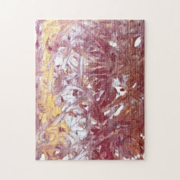 Puzzle Or, Argent, Rouge, Or Rose, Marbre Artwork