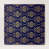 Puzzle Or & bleu : Damas de luxe (Horizontal)