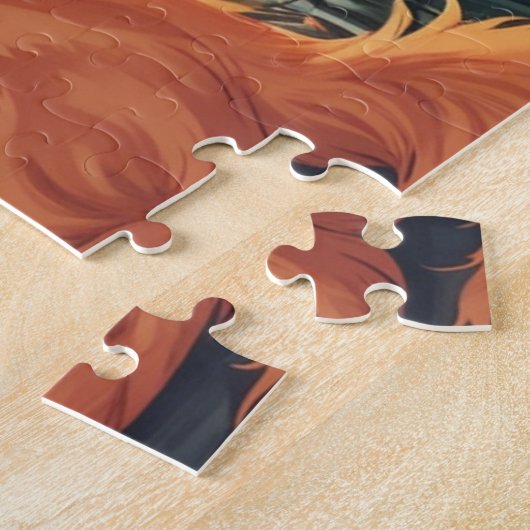 Puzzle Orange and White Cat (Côté)