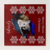 Puzzle Orange Cat Photo Text Customize (Horizontal)