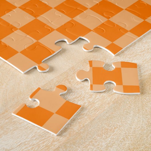 Puzzle Orange Combination Checkerboard par Shirley Taylor (Côté)