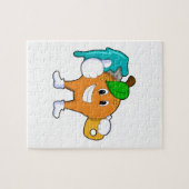 Puzzle Orange comme Peintre avec pinceau (Horizontal)