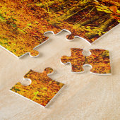 Puzzle Orange d'automne : Vue du chemin forestier. (Côté)