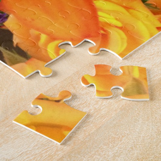 Puzzle orange de lis tigré (Côté)