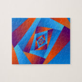 Puzzle orange et bleu (Horizontal)