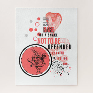 Puzzle Orange et noir Serpents offensés citation sarcasti