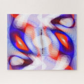 Puzzle Orange festif lumières de Noël art (Horizontal)