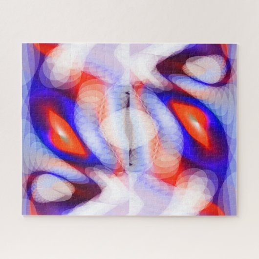 Puzzle Orange festif lumières de Noël art (Horizontal)