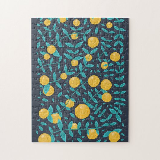 Puzzle Orange Fruit Vintage (Vertical)