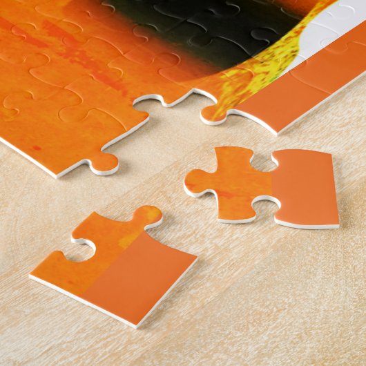 Puzzle Orange hot space art (Côté)