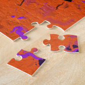 Puzzle Orange, jaune, Purple and Black Abstract (Côté)