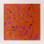 Puzzle Orange, jaune, Purple and Black Abstract (Horizontal)