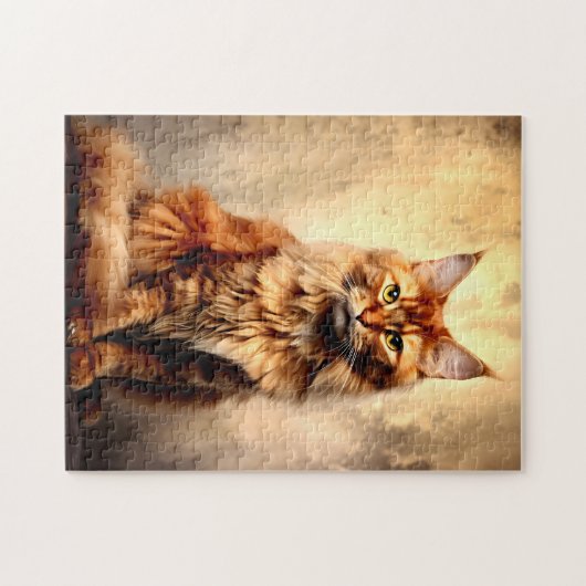 Puzzle Orange Maine Coon (Horizontal)