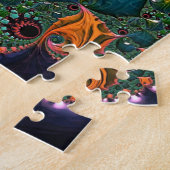 Puzzle Orange Mandelbrot Swirl (Côté)