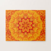 Puzzle Orange Marigold Mandala (Horizontal)