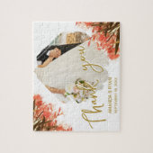 Puzzle Orange Oleander Fleurs Merci photo Mariage (Vertical)