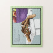 Puzzle Orange Tabby Cute Traitements (Vertical)