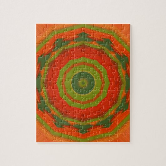 Puzzle Orange Twirl (Vertical)