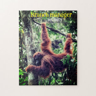 Puzzle Orangoutan suspendu dans l'arbre