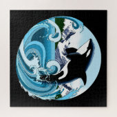 Puzzle Orca Killer Whale Blue Ocean (Horizontal)