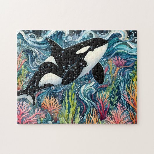 Puzzle Orca Whale (Horizontal)