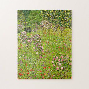 Puzzle Orchard Gustav Klimt avec Rose