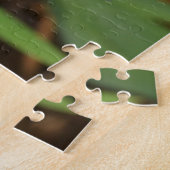 puzzle - Orchidée blanche à poitrine violette (Côté)