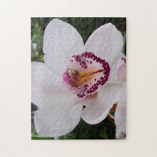 Puzzle Orchidée Blanche I Belle Fleur Tropicale (Vertical)