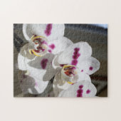 Puzzle Orchidée tachetée blanche et rose (Horizontal)