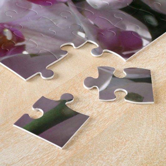 Puzzle Orchidées blanches et violettes (Côté)