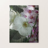 Puzzle Orchidées blanches et violettes (Vertical)
