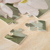Puzzle Orchidées blanches Fleur Vintage vieille illustrat (Côté)