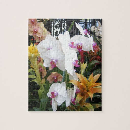 Puzzle Orchidées colorées (Vertical)