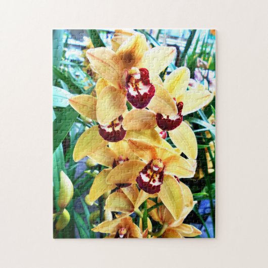 Puzzle Orchidées du Cymbidium jaune (Vertical)