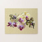 Puzzle Orchidées Pale Yellow et Magenta Phalaenopsis (Horizontal)