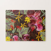 Puzzle Orchidées rouges. (Horizontal)