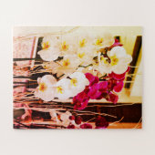Puzzle Orchidées rouges et blanches (Horizontal)
