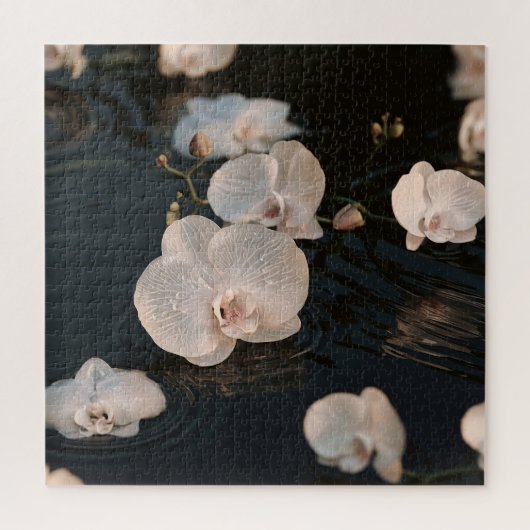 Puzzle Orchidées sur eau calme (Vertical)