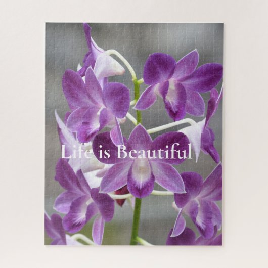 Puzzle Orchidées violettes Kauai Hawaii (Vertical)