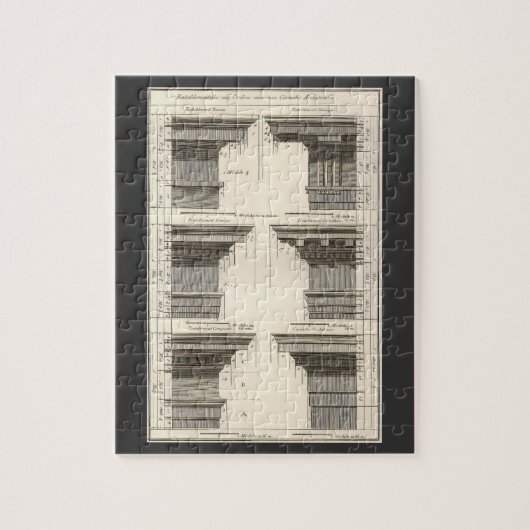 Puzzle Ordres d'Architecture, Entablements Anciens (Vertical)