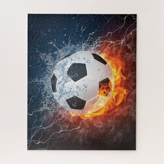 Puzzle Oreiller de lancer en forme de ballon de football/ (Vertical)