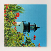 Puzzle Oreiller jeté phare de Key West, Floride (Horizontal)