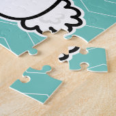 Puzzle Oreilles de queue pelucheuse blanche chanceuse de (Côté)